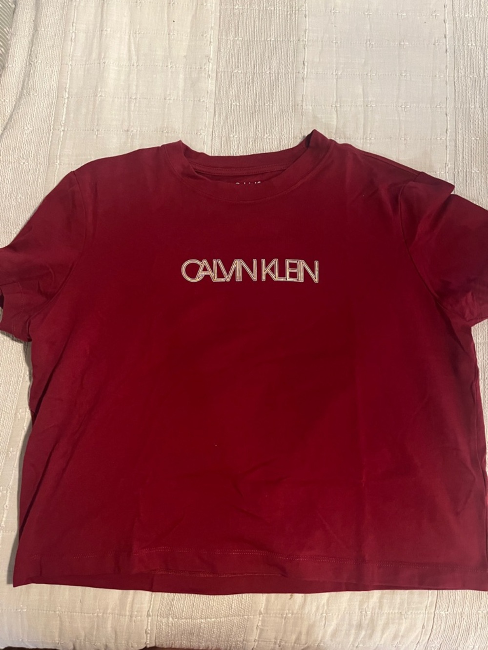 Calvin Klein Deep Red Logo Tee